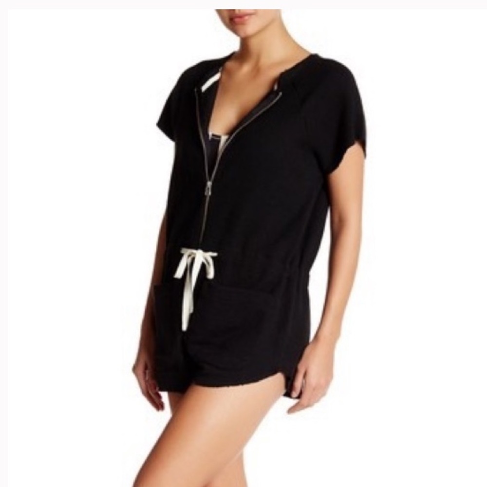 Solid + Striped Romper - image 2
